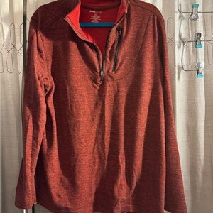 Swiss Tech Men’s 3/4 zip Athletic Red Pullover